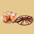 cake divider slice pie cake 10 / 12 piece equal portion marker divider dark  BX
