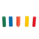 Wooden Shape Sorting Sequence Ladder - 5 Different Colors & Shapes & Height
