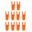 20 Pieces Plastic Orange Archery Bow Arrow Insert Pin Nock SHAFT TAILS