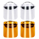 4 Pieces Full Face Shield Protective Visor Hat Dustproof Outdoor Safety Work