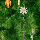Wood Christmas Tree Star Pine Cone Ball Pendant Hanging Decor Ornament (F) A
