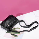 Soft Leather Shoulder Bag Women Big Capacity Zipper Crossbody Pouch (A-880)
