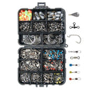 160 Pieces Fishing Accessories Kits Jig Hooks Fishing Set with Tackle Box