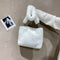Women Plush Messenger Bag Big Capacity Fluffy Shoulder Handbags (White)