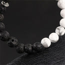 Handmade Mens Women Animal Beaded Natural Lava Stone 8MM Beads Agate Bracelet 3C
