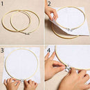 6 Inch Bamboo Round Embroidery Hoops Set Bamboo Circle Cross Stitch Hoop Ro F7K6