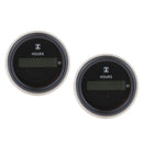 2Pcs Digital Hour Meter 52mm Round Gauge