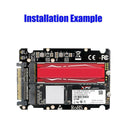 M.2 NVME SSD Key M Key B SSD to U.2 SFF-8639 Adapter Card Converter Kit for PC