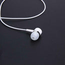 2Pin Sports Earpiece Headset w/ PTT MIC for BAOFENG Retevis Radios White A