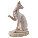 2x Retro Egypt Egyptian Mau Cat Statue Hand Carved Sculpture