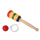 Wooden Kendama Ball & Colorful Cup, Classic Japanese Balancing Skill Game for