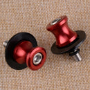 2 Red 8mm CNC Swingarm Spools Sliders Motorcycle fit for Suzuki GSXR600 750 1000