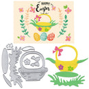 Flower basket Metal Cutting Dies For Scrapbooking Stencils DIY Album Card3C