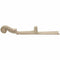Hand Carved Maple 4 string 4/4 Violin Parts Violin Neck And Fingerboard Unf