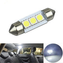 14Pcs LED Interior Package Kit For T10 36mm Map Dome License Plate Lights White.
