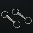 2 pieces Removable Double Keychains Iron nickel double detachable keychain  R8W1