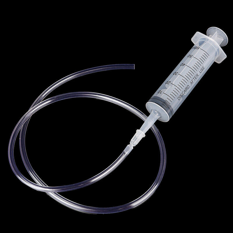 60ML Plastic Feeding Syringe Reusable Pump With 80cm Tube For  Lab Medical C Nw