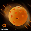 Pickleball Yellow Indoor Plucking Ball with 26 Holes Orange Outdoor Pluckin B4H7