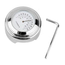 7/8" 1" Motorcycle Handlebars Chrome Dial Temp Thermometer For Suzuki