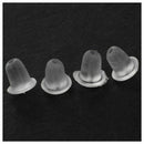 Clear Plastic Bullet Clutch Earring Safety Backs for Fish hook Earring 1000 S5Y3
