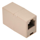 6P4C RJ11 Female/Female Coupler of Phone Cord Adapter Beige N2G1