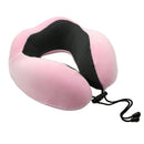 2Pcs U-Shaped Travel Neck Pillow Adjustable Breathable Soft Airplane Pillow