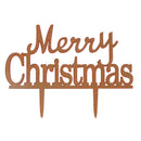 Merry Christmas Letter Cake Topper Acrylic Xmas Party Cake Decoration OZ
