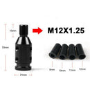 New Aluminum Shift Knob Adapter for BMW Non Threaded Shifters 12x1.25mm Black