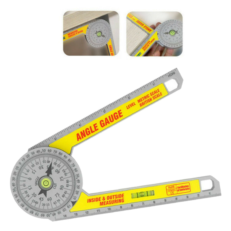 Miter Saw Protractor Arm Measuring Ruler for Carpenters Home Use Baseboard