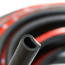 8M Weatherstrip Flexible D-Type Car Rubber Door Edge Trim Seal Hollow Adhesive
