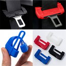 1x Car Safty Accessories Seat Belt Buckle Clip Silicone Anti-Scratch Cover RED