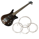 Set of 4 String Bass Guitar Parts 4 Steel Strings C8F2
