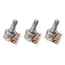 3x MN500K 18mm Shaft Audio Electric Potentiometer for Guitar Bass Accessory