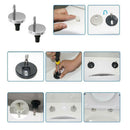 2pcs/set Top Fixed WC Toilet Seat Hinges Fittings Quick Release Hinge Screw