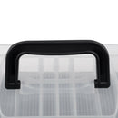 Waterproof 2 Trays Cantilever Fishing Tackle Box Fishing Storage Case Clear