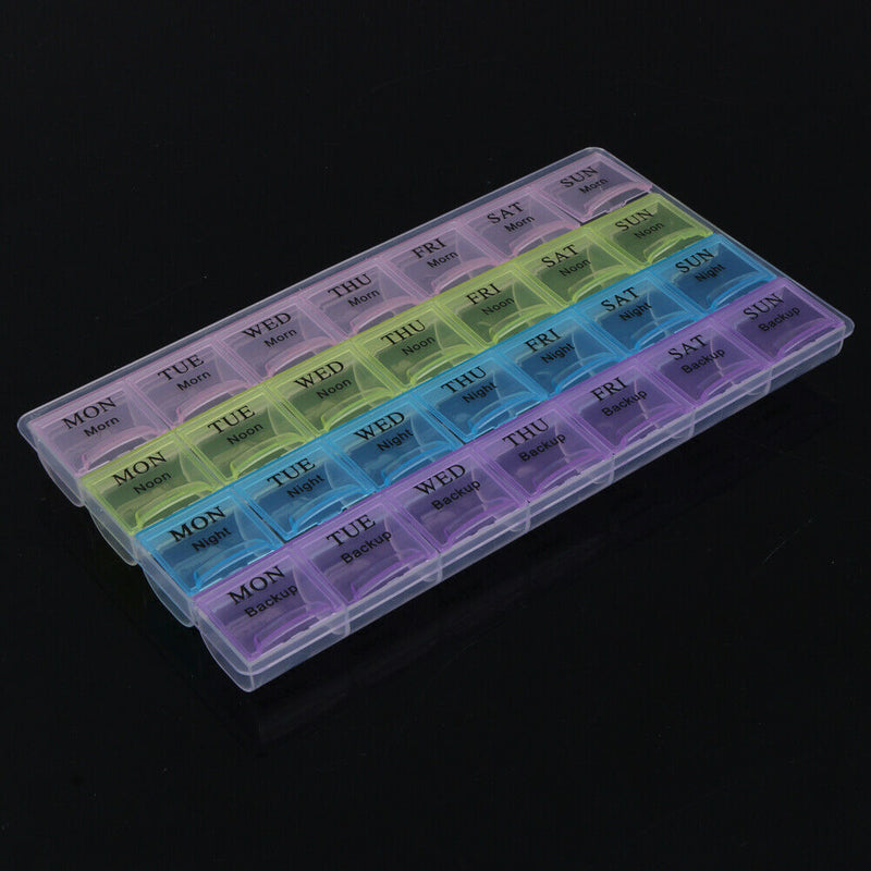 Portable 7 Days Tablet Pill Box Holder Medicine Storage Organizer Case