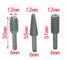 5pcs Hss Woodworking Rasp Chisel Shaped Rotating Embossed Grinding Power Tool BX