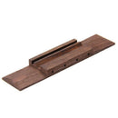Wooden Bridge W/ Saddle Nut ABS Carved Slotted For Ukulele Uku Parts Accs