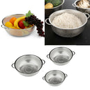 3pcs Colander Vegetable Sieve Spaghetti Draining Basket with Handles Kitchen