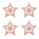 16PCS Mixed DIY White&Red Tree/Heart/Star Wooden Ornaments For Christmas Pa L3N4