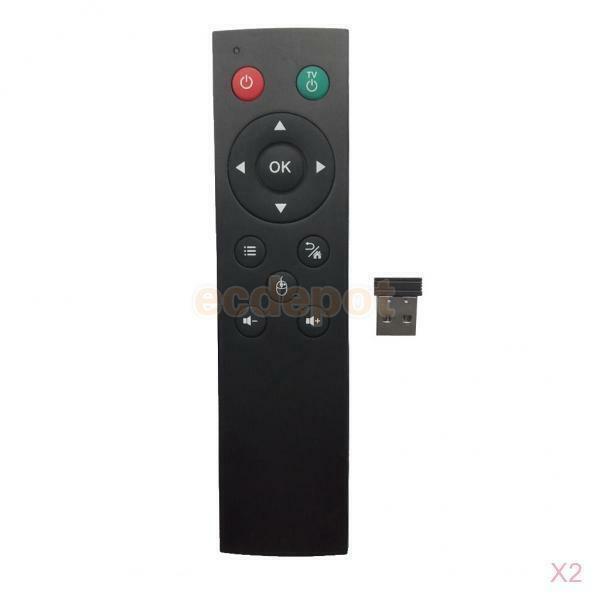 2pcs 2.4G Wireless Infrared Smart Remote Control And Keyboard IR Learning for PC