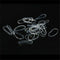 Women's Hair Tie Band Ponytail Holder Elastic Rubber Clear White 200pcs/Bag Hot