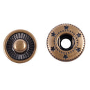 Metal Finish Poppers Snap Fasteners Press Studs Buttons 11.5mm 6 Sets