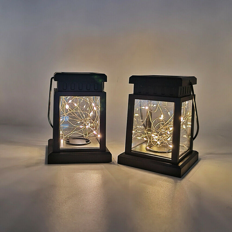 Solar Powered Lights 20 LED Outdoor Lighting Control Lanterns (Warm White)