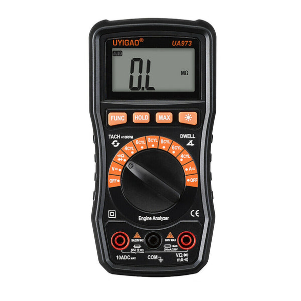 Portable Digital Automotive Tester Voltage Current Multimeter Meter Dwell