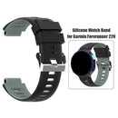 Watchband for Garmin Forerunner 220/230/235/620/630/735xt (Black Grey)