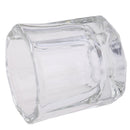 Cosmetic Tools Octagon Shaped Glass Dappen Dish with Stainless Steel Metal Li OZ