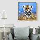 5D DIY Full Drill Diamond Painting Small Tiger Cross Stitch Embroidery Kits