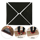 Rug Gripper, 4Pcs Double Sided Anti Curling Non Slip Reusable Rug Pad, Washable