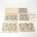 Wooden Wedding Card Boxes with Lock and Card Sign for Weddings Receptions